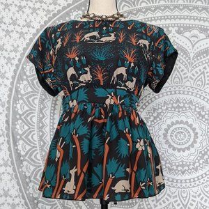 Anna Sui Roe Habitat Anthropologie Woodland Top